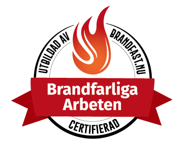 Certifierade att hantera Brandfarliga arbeten