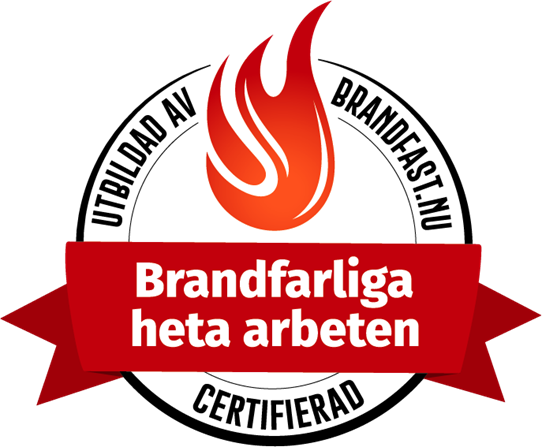 Certifierade att hantera Brandfarliga arbeten
